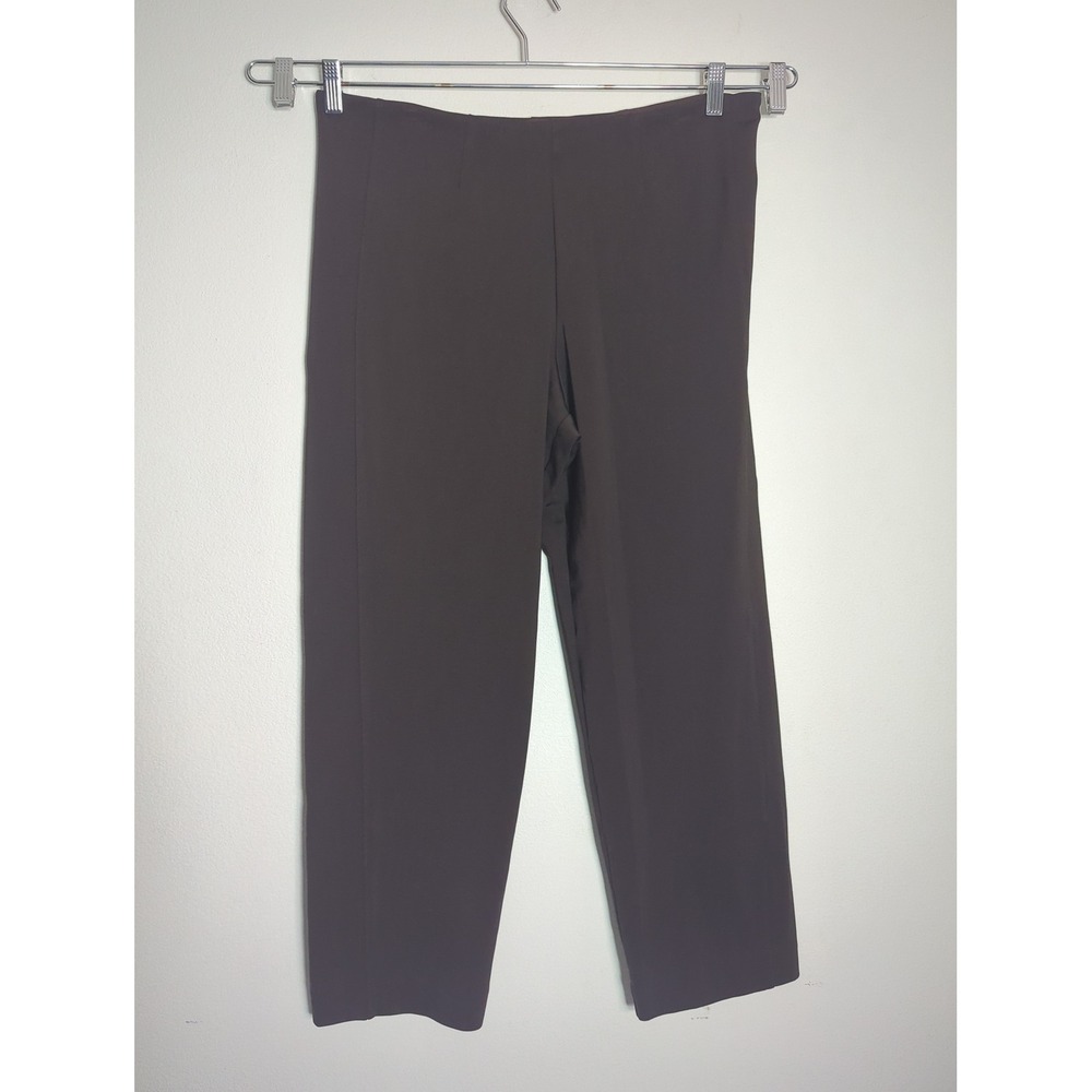 Express Columnist Straight High Rise Womens Pants Brown XL Office Career Stretch